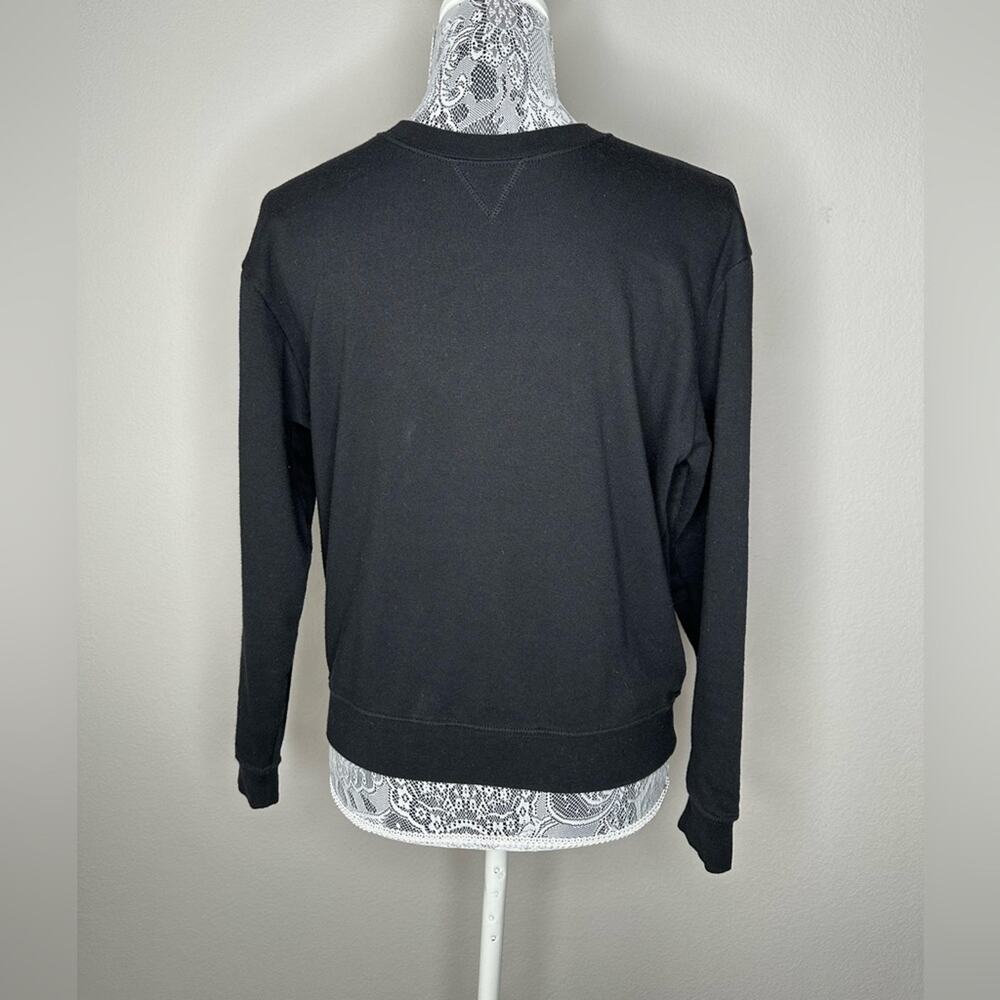 SKECHERS Womens Casual Black Logo Crew Neck Pullover Sweatshirt Size XS - Picture 5 of 8
